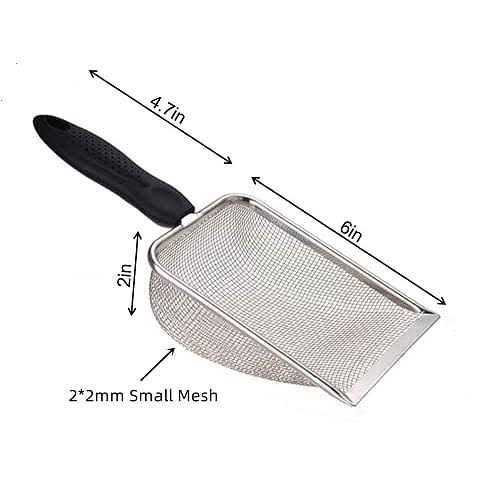 Small Stainless Steel Mesh Cat Litter Scoop I543