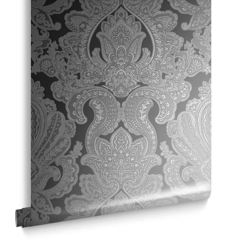 Souk Damask Cardamom Wallpaper S874