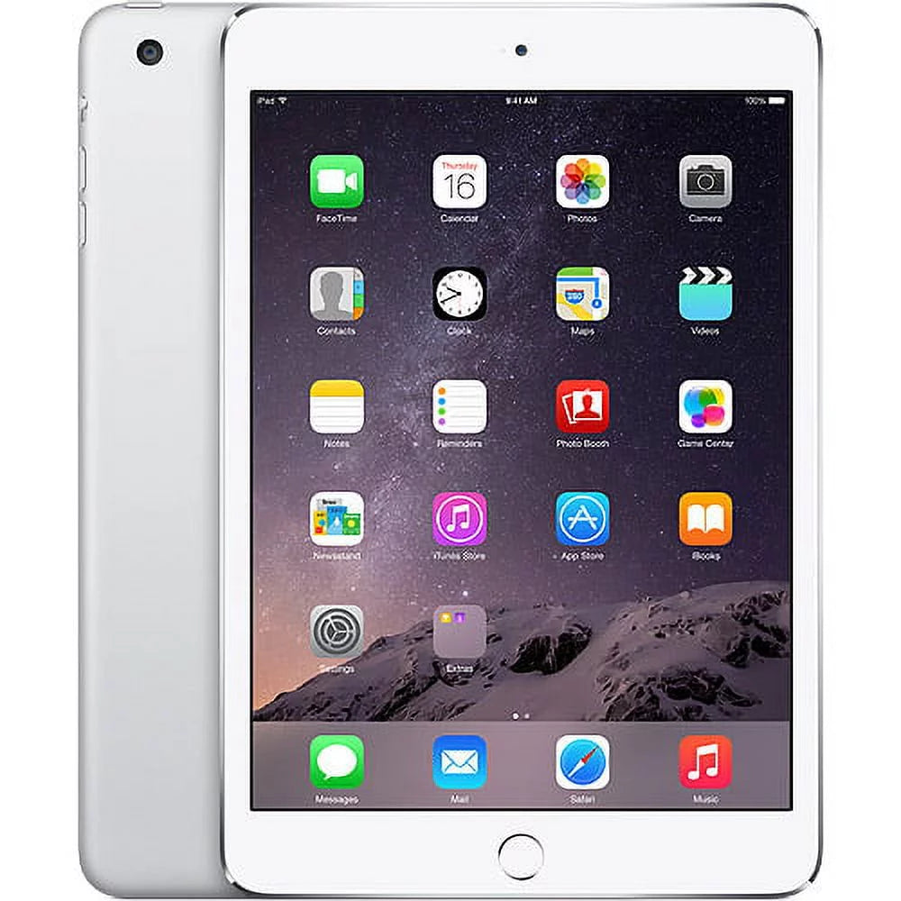Restored Apple iPad mini 3 64GB Wi-Fi, Silver (Refurbished) T342