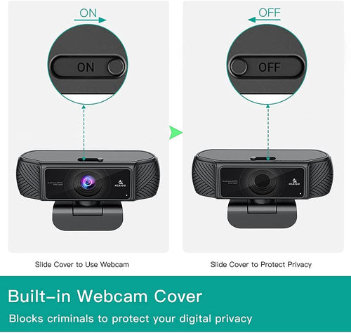 1080P AutoFocus USB Webcam with Microphone and Privacy Cover R86858