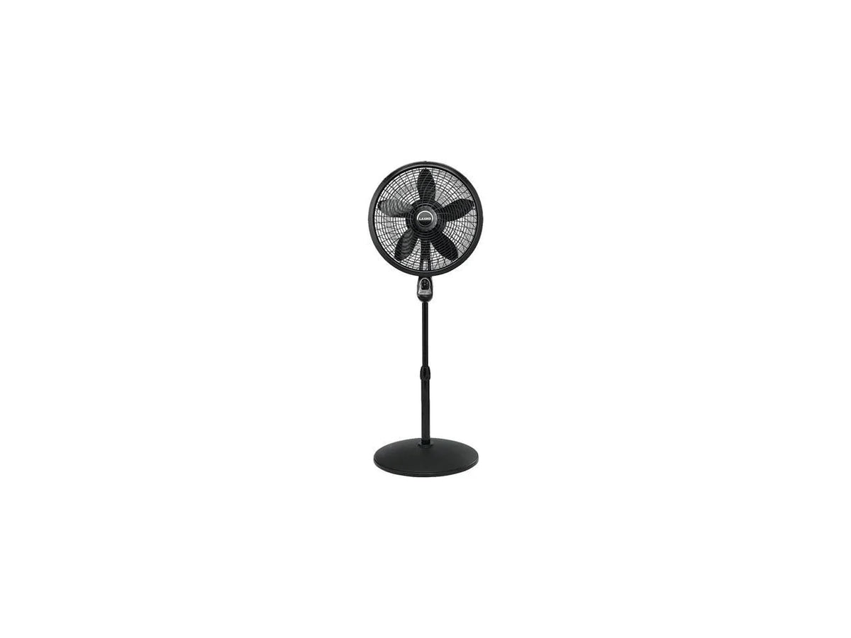 18 Oscillating Pedestal Fan with Remote, 3 Speeds, Black I706540