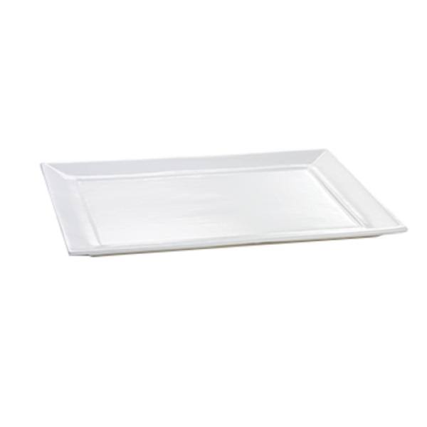 Orange Cast Aluminum Rectangular Platter D4237