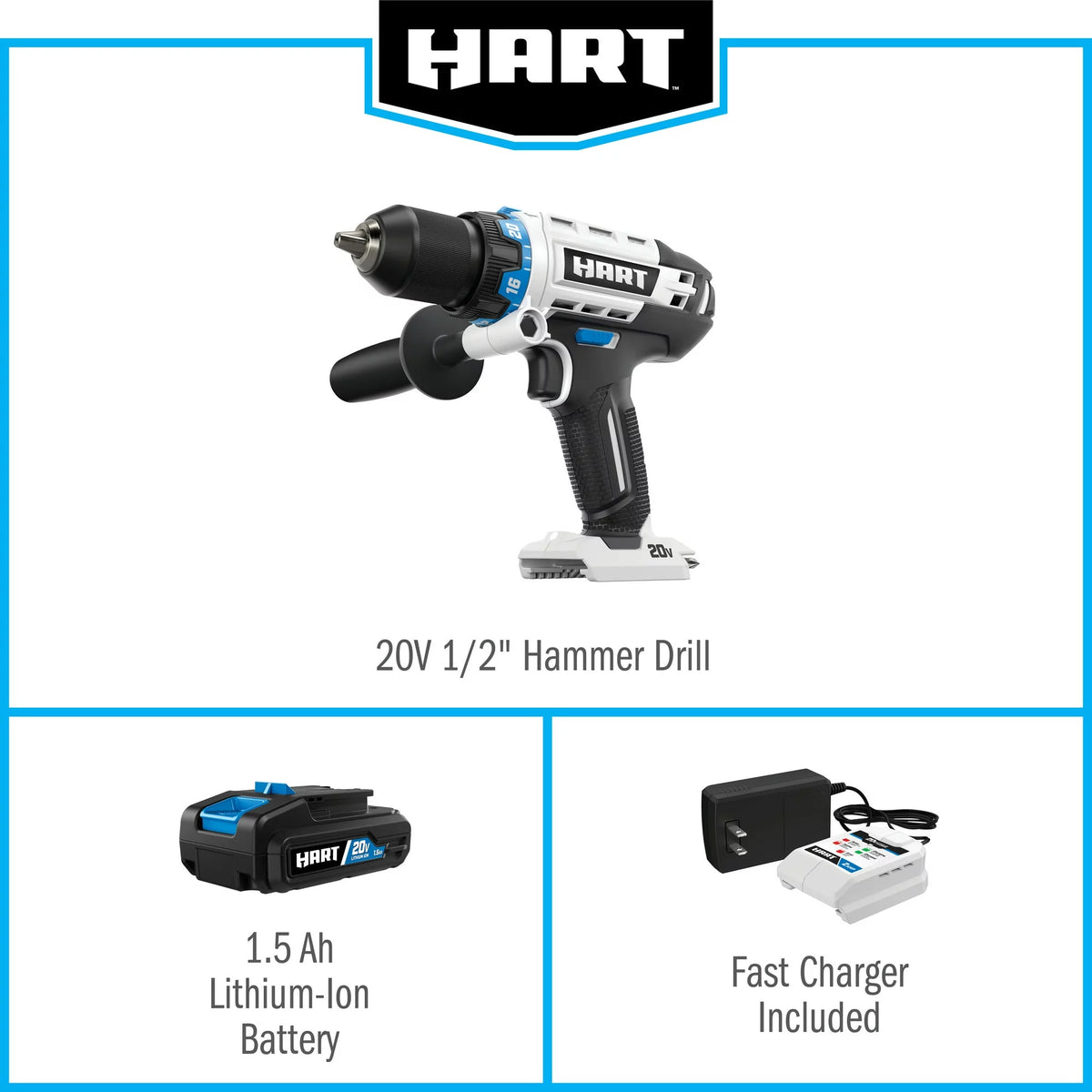 20-Volt Cordless 1/2-inch Hammer Drill Kit T819