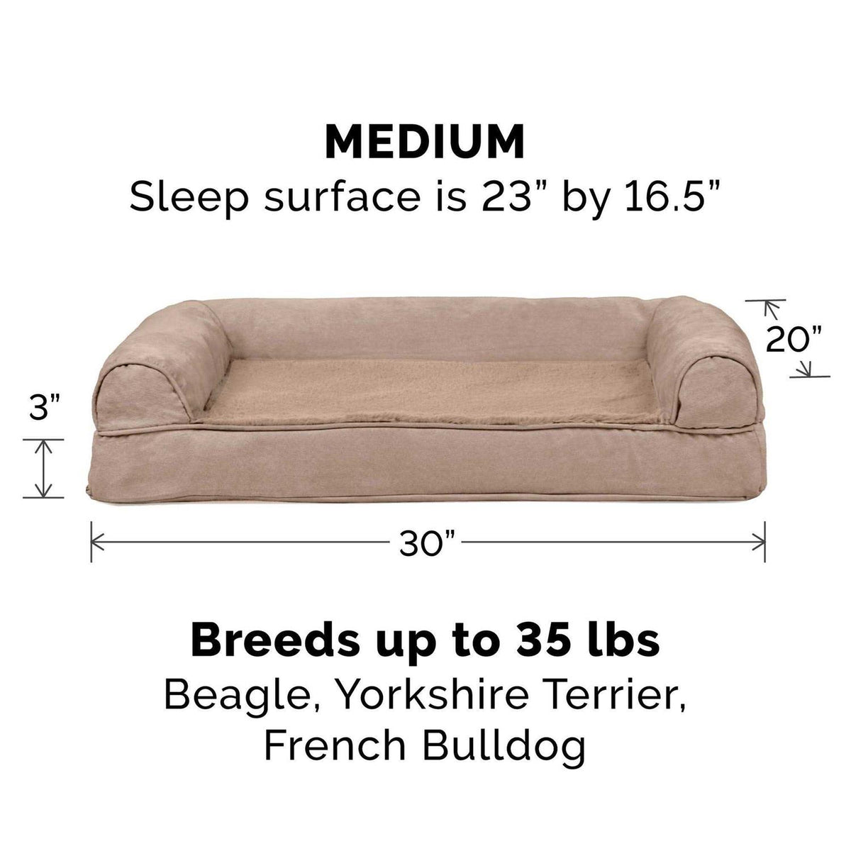 Orthopedic Sofa Pet Bed L635