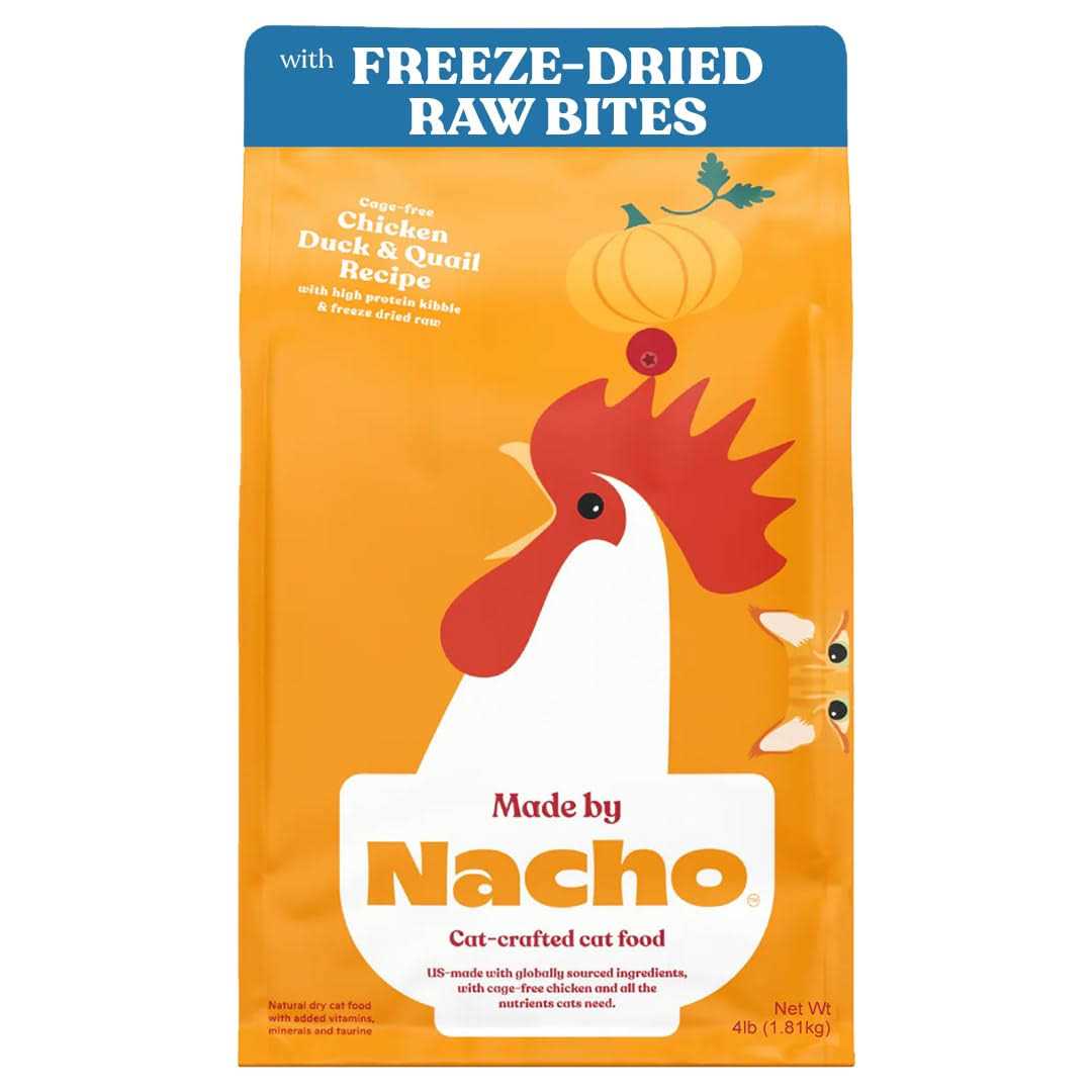 Dry Cat Food with Freeze Dried Raw Kibble P9764