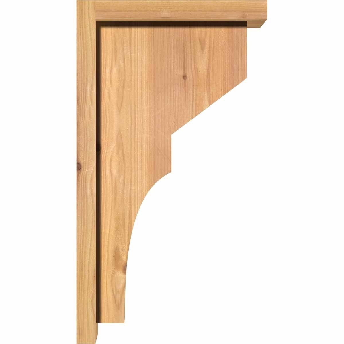 Monterey Smooth Corbel with Backplate, Western Red Cedar C73371