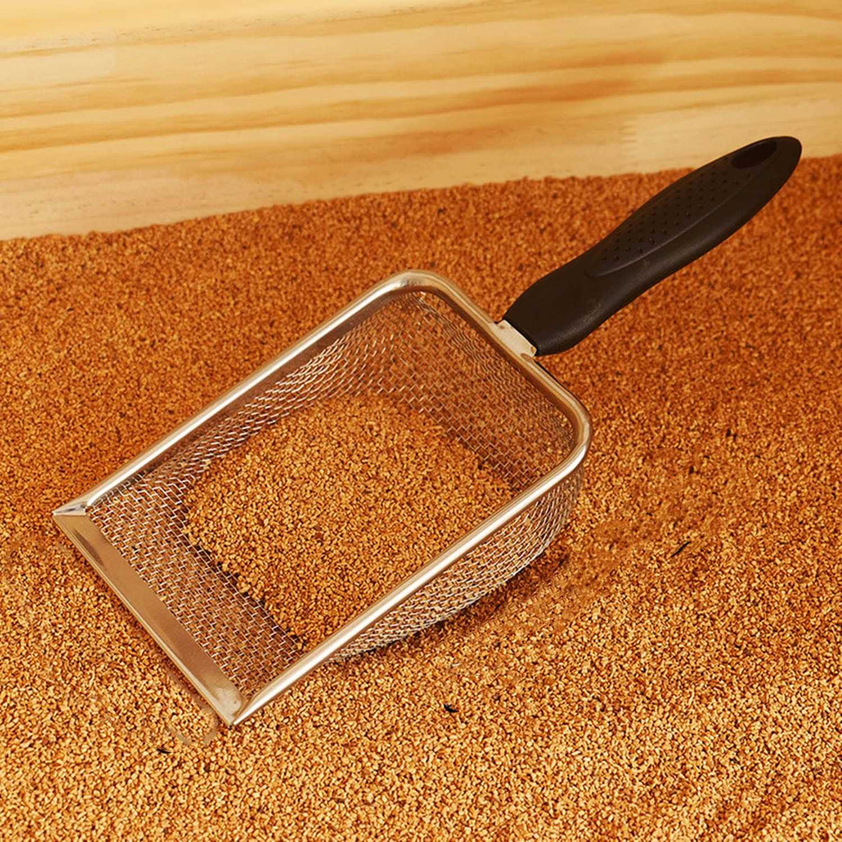 Small Stainless Steel Mesh Cat Litter Scoop I543