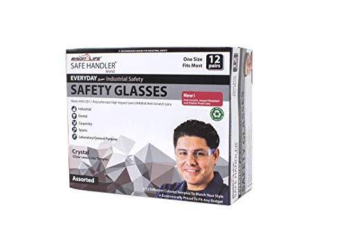 Clear Polycarbonate Safety Glasses, Case of 12 Boxes X566173