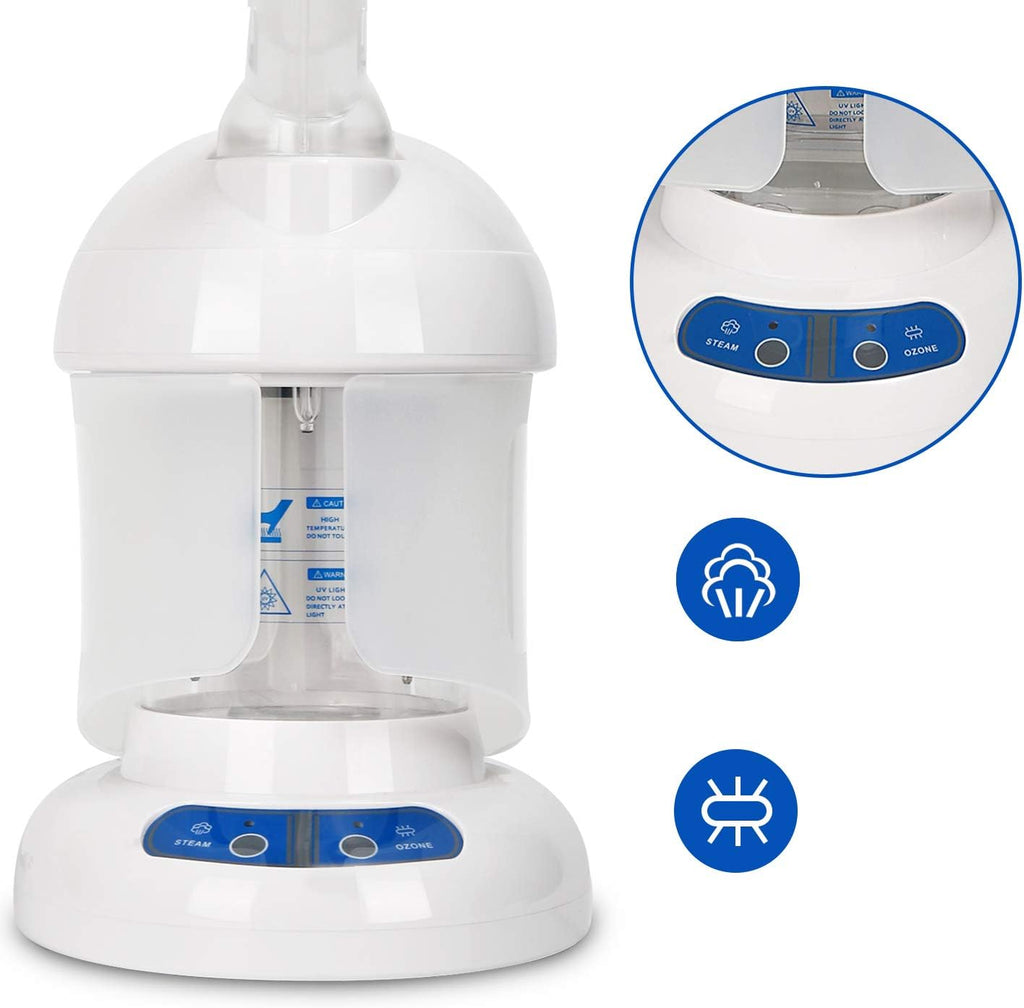 Facial Steamer with Extendable Arm, White, Pack of 2 J129694