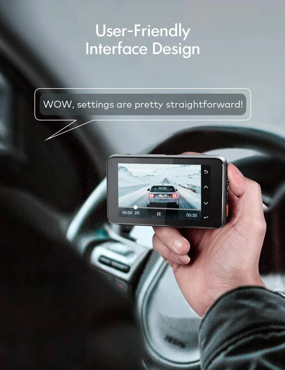1080P Dash Cam with 3'' IPS Screen N545