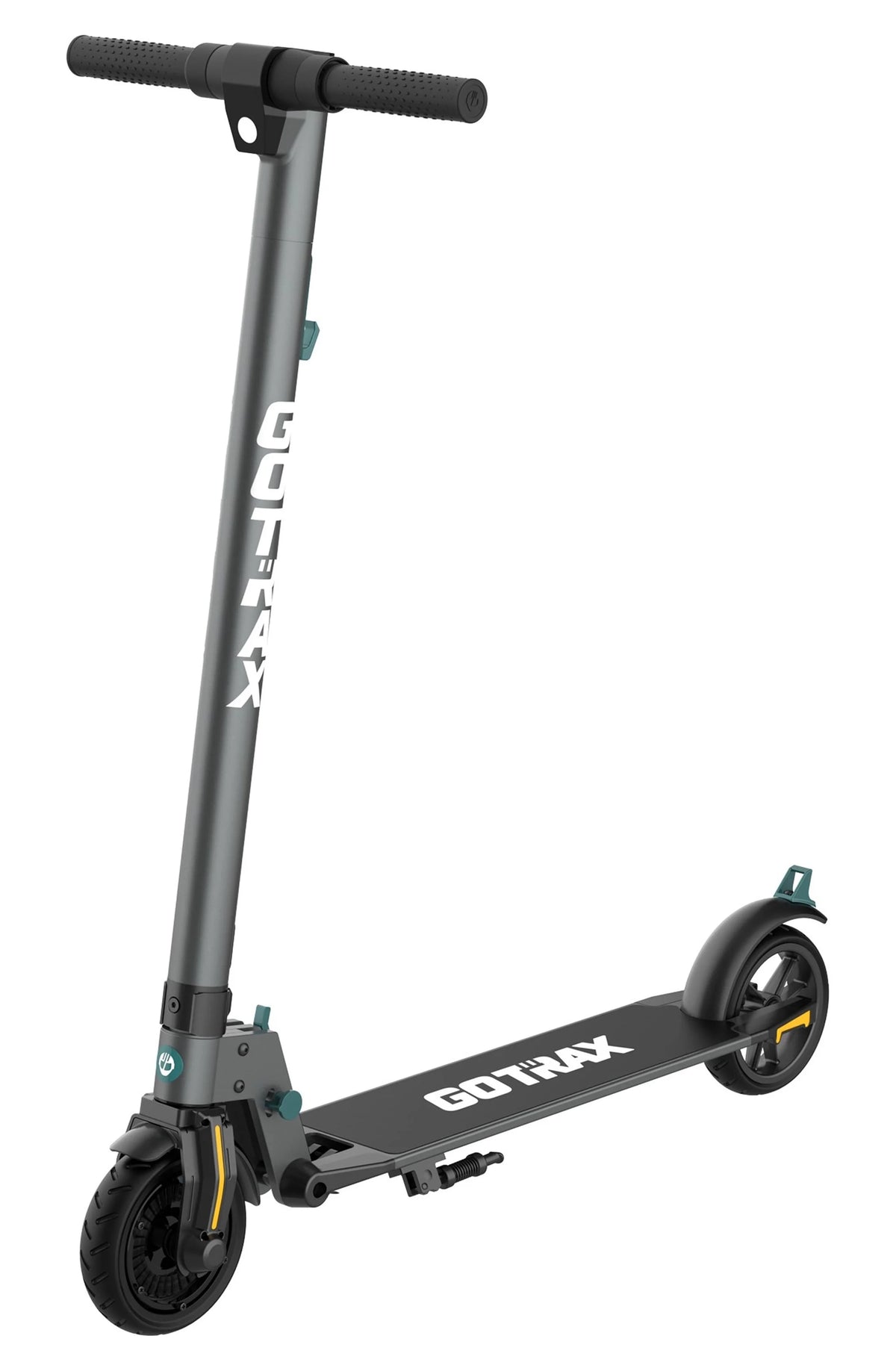 Foldable Electric Scooter with 6 Tires, 200W 12mph, Gray K59539