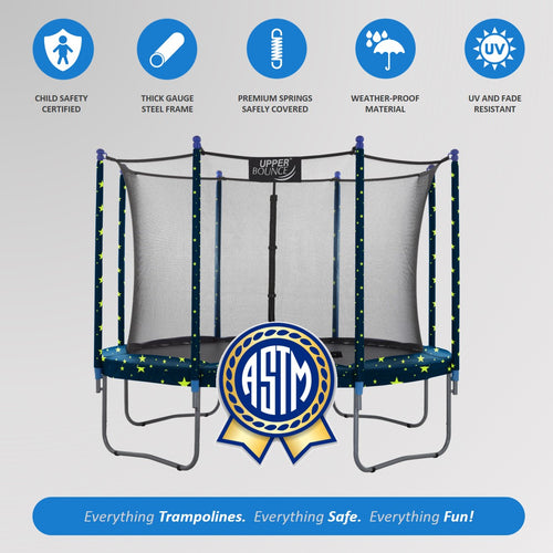 10 FT Round Trampoline with Safety Enclosure System X5194