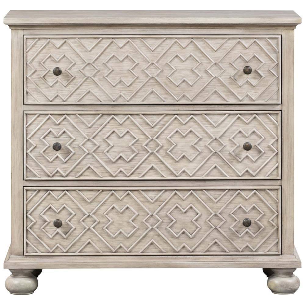 3 Drawer Fretwork Pattern Chest Y555